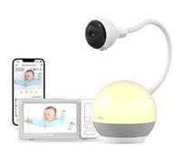 Babyphone CHILLAX CARE DM610 Giraffe 360 Mood Sleep Trainer Écran 5" - EU - Caméra 360, Écran 5 pouces, Vision Nocturne, Audio Bidirectionnel, Alerte Température, Veilleuse, Berceuses Intégrées Blanc