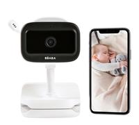 BÉABA, Babyphone Écoute Bébé Vidéo Sans Fil avec Clip, Nomade, Vision Nocturne, Appli Mobile, Veilleuse Colorée, Talkie Walkie, Berceuses, Thermomètre Contrôle Humidité, Autonomie 6h, Zen Nomad Blanc
