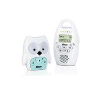 Alecto DBX-84 Eco DECT Babyphone numérique - Grande portée jusqu'à 300 m - 100% sans interférences - Fonction interphone - Veilleuse - Indicateur de bruit LED et 5 berceuses - Blanc