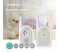 Babyphone Écoute-Bébé Audio 2.4 Ghz Jusqu'à 300 Mètres De Portée Voyants Led Multicolore