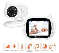Babyphone Ecoute Bébé Vidéo Sans Fil 3,5 Pouces LCD Ecran Bébé Moniteur 2.4GHz Bidirectionnelle Vision Nocturne