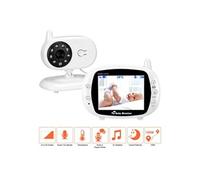 Babyphone Ecoute Bébé Vidéo Sans Fil 3,5 Pouces LCD Ecran Bébé Moniteur 2.4GHz Bidirectionnelle Vision Nocturne G