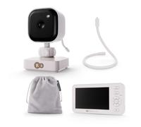 Kinderkraft Babyphone NITEEYE Travel – Écran 4,3", Audio bidirectionnel, Vision nocturne, Blanc