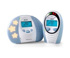Babyphone Full Eco DECT DBX-88 Affichage Numérique à Rétroéclairage LED Blanc / Bleu
