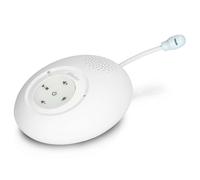 Alecto DBX120 babyphone audio - Babyphone DECT - connexion sécurisée et sans interférence - fonction interphone - 5 berceuses - fonction VOX - faible rayonnement - blanc/bleu