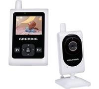 Grundig Babyphone Camera - Camera Bébé avec Écran Couleur 2 Pouces - avec Vision Nocturne, Affichage de la Température et Fonction Talkback - Blanc