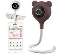 Babyphone LIONELO Babyline Smart - Flexible - WiFi - HD - Audio Bidirectionnel - Vision nocturne - Capteur température - USB Blanc