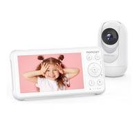 Babyphone Momcozy Baby Monitor vidéo 5 pouces Blanc Blanc A