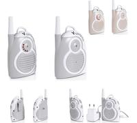 Babyphone Mommy's Sense Cangaroo Portée jusqu'à 1,3 km, 2 canaux Indicateur de batterie gris
