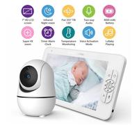 Babyphone Moniteur 7 Baby Monitor Vidéo Caméra Surveillance Numérique Sans Fil Vision Nocturne Communication Bidirectionnelle
