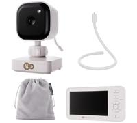 Kinderkraft Babyphone NITEEYE Travel – Écran 4,3", Audio bidirectionnel, Vision nocturne, Blanc