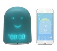 REMI - Babyphone + Réveil Enfant pour Apprendre à Dormir Plus - Suivi du Sommeil - Veilleuse - Boite à Histoires (Bleu)