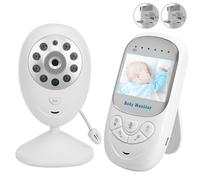 Babyphone Sans Fil 2,4 Pouces, Interphone Bidirectionnel, Vision Nocturne, Detecteur De Temperature, Prise 100-240 V, Royaume-Uni