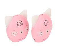 Babyphone sans Fil avec Transmission Vocale Bidirectionnelle, Cryptage Numérique, Transmission, Beau Motif, 10 DBm, Anti-interférence, Facile à Transporter à la Maison (Rose)