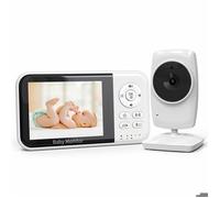 Babyphone Vidéo ACELIFE Bébé Moniteur Ecran 3.2LCD Couleur Bébé Surveillance 2.4GHz Communication Bidirectionnelle Vision Nocturne