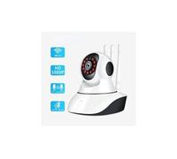 Babyphone vidéo blanc sans fil caméra ip wifi vision nocturne audio bidirectionnel sécurité à domicile pour bébé nounou