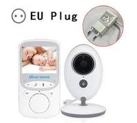 Babyphone vidéo blanc sans fil interphonie caméra vision température de surveillance monitor pour bébé nounou Blanc G