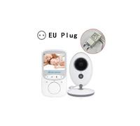 Babyphone vidéo blanc sans fil interphonie caméra vision température de surveillance monitor pour bébé nounou