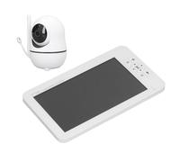 Babyphone Video Hd 7 Pouces, 100-240 V, 300 M De Portee, Audio Bidirectionnel, Detection De Temperature, Panoramique Et Inclinaison, Prise Ue