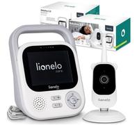 lionelo Babyline Caméra 3.2 Full HD pour babyphone, 1920 x 1080 px, portée 50 m/350 m, Mode Nuit 7 m, Communication bidirectionnelle, couplage jusqu'à 4 caméras, Zoom x3