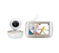 Motorola Baby Monitor VM50G 5" - Vision Nocturne - Thermomètre - Caméra - Batterie 2000mAh - Blanc/Or