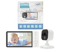 Babyphone Vidéo Pni Bm500 : Écran 5", Sans Fil 2,4 Ghz, Température, Vox, Vision Nocturne, Zoom, Berceuses Multicolore