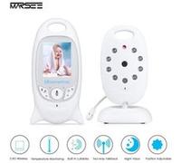 Babyphone Vidéo san fil Moniteur Bébé Baby Monitor avec Capteur de Température/Vision Nocturne 2.4 LCD Écran Surveillance Blanc TU2 Blanc G