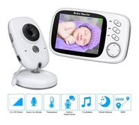 BabyPhone Vidéo Sans Fil LETOUCH - 3.2""LCD Couleur Vidéo - Audio Bidirectionnel - Vision Nocturne