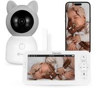 Lionelo Babyline 9.2 AI - Babyphone avec caméra 2K et Moniteur 5 ″, Wi-FI Double Bande, détection IA des vins et Couvre-Chef, Suivi des mouvements, capteur de température et d'humidité, Vision