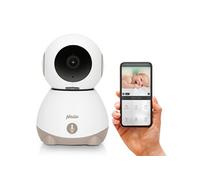 Alecto SMARTBABY10BE - Babyphone Wi-FI avec caméra, Blanc/Taupe
