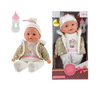 Toi-Toys Poupée bébé avec des vêtements d'hiver et un biberon 32cm Multicolore G