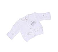 BabyPrem bébé Cardigan Blouson Acrylique Nounours 0.7kg-6 Mois Blanc 50-56cm