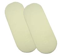 BabyPrem bébé Moïse Bassinet Paquet de Deux draps Housse en Coton 77 x 38cm Crème