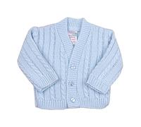 BabyPrem bébé prématuré Cardigan Veste en Tricot torsadé Acrylique 1.6-2.5kg Bleu Prem 2