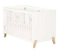 BABYPRICE JOY NATUREL Lit bébé 60*120cm + commode 2 portes et 1 niche