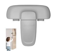 Babyproofing Verrou de réfrigérateur avec pastilles adhésives, serrure sécurisée pour four et armoire, facile à installer, design à double bouton, blanc ou gris, pour cuisines et congélateurs