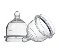 BABY'S CLAN Yoomi Set de 2 Tétines Débit Moyen Transparent