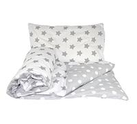 Baby's Comfort Parure de lit réversible pour bébé 2 pièces housse de couette et taie d'oreiller