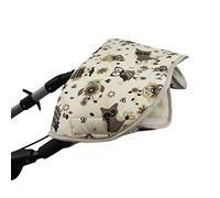 Babys-Dreams Chauffe-mains Hibou avec laine d'agneau 13 couleurs - Manchon douillet pour poussette, landau, poussette de vélo - laine