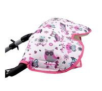 Babys-Dreams Chauffe-mains Hibou avec laine d'agneau 13 couleurs - Manchon douillet pour poussette, landau, poussette de vélo - laine