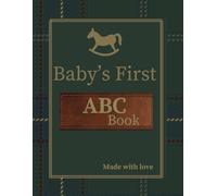 Baby's First ABC Book: Equestrian Horse Plaid Coloring Guest Book Sign In for Baby Shower