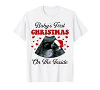 Baby's First Christmas on The Inside Maman Enceinte T-Shirt
