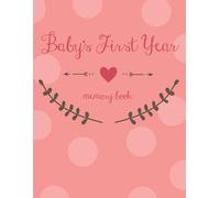 Baby's First Year: A Baby Memory Keepsake Book for Girls- Record Milestones, Add Photos, and Journal Memories