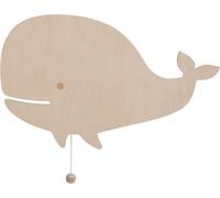 Baby's Only - Applique Murale Baleine Wonder - Marron - 23x38 Cm[Vei9272332]