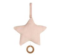 Baby's Only - Boite à musique étoile Sense - Doudou Musical - Pour Fille - Peluche Douce - Peach - 22x21 cm