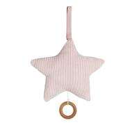 Baby's Only - Boite à musique étoile Sense - Doudou Musical - Pour Fille - Peluche Douce - Vieux Rose - 22x21 cm