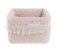 Baby's Only - Panier commode Happiness - Vieux Rose/Ecru - 18x18x18 cm