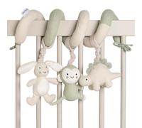 Baby's Only - Spirale de lit Animals - Spirale d'éveil bébé - Spirale d'activité bébé - Jouet poussette - pour les garçons et les filles - Laurel Green/Warm Linen
