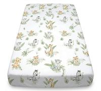 BabySafe Drap Housse Bébé 100% Coton Certifié Oeko-TEX, Lit Bébé 60x120 & 70x140 cm, Coins Élastiques sur Tout Le Tour, Doux et Respirant, Lavable en Machine, Fabriqué en Europe, à l'Unité