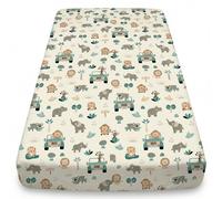 BabySafe Drap Housse Bébé 100% Coton Certifié Oeko-TEX, Lit Bébé 60x120 & 70x140 cm, Coins Élastiques sur Tout Le Tour, Doux et Respirant, Lavable en Machine, Fabriqué en Europe, à l'Unité